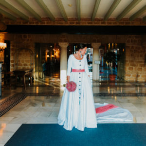 Vestido de novia. Parador de Carmona.
