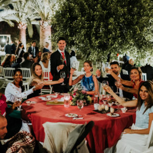 Invitados de boda en Hacienda L'origen de Carmona (Sevilla).